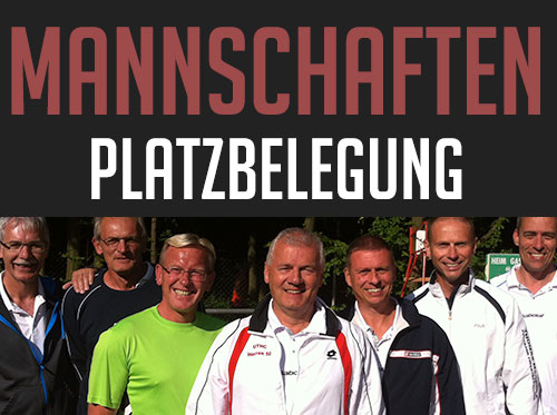 Team-Tennis Mannschaften Platzbelegung