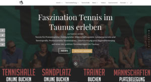 Neue Startseite der UTHC Tennis-Homepage 11-2017