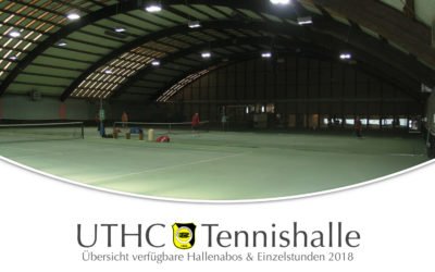 Lust auf ein sicheres Winterabo 2018/2019 in der Tennishalle des UTHC?