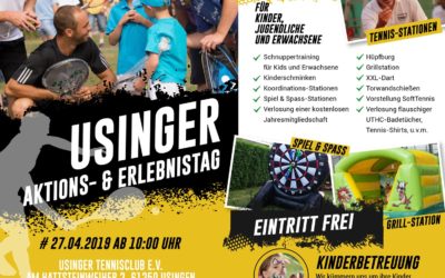 Einladung zum Tag der offenen Tür beim Usinger Tennisclub UTHC!