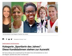Mara Guth Tennis - Wahl zur Sportlerin des Jahres