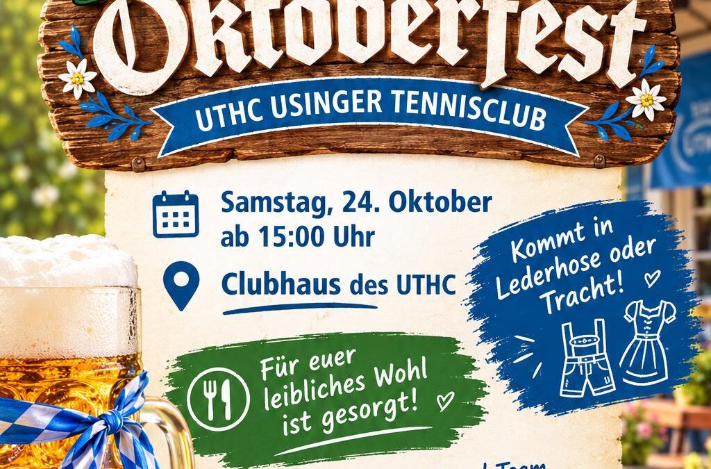 Saisonabschluss mit Oktoberfest beim UTHC