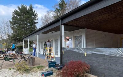 Schwarz auf weiß – jetzt mehr als ein Blickfang. Das Clubhaus.